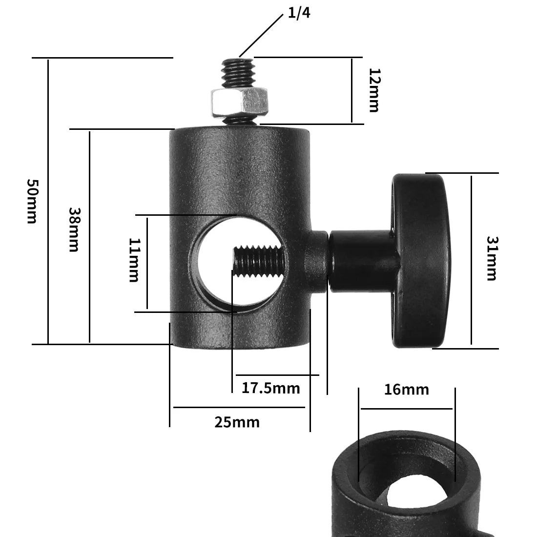 1/4 3/8 5/8"-27 M6 M5 M4 M10 Screw Converter Adapter Male Female for Tripod Microphone Flash Lights Projector SLR Camera Mount