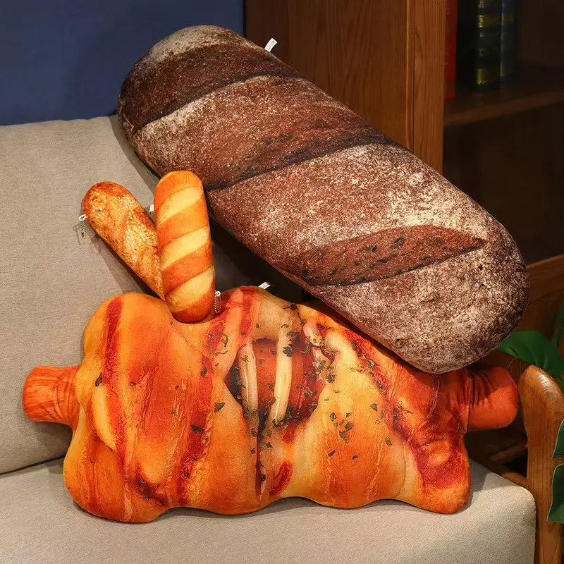 Simulation Bread Pillow Anime Plush Toy 50/70cm Cute Doll Stuffed Animal Soft Cushion Gift for Christmas Thanksgiving