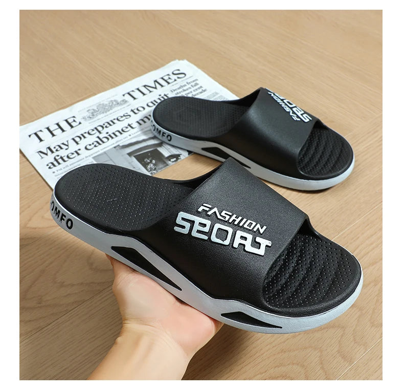 Slippers for men can be worn externally in summer. Trendy bathroom, bathroom, non-skid home, indoor, and home sandals for men - Belvar