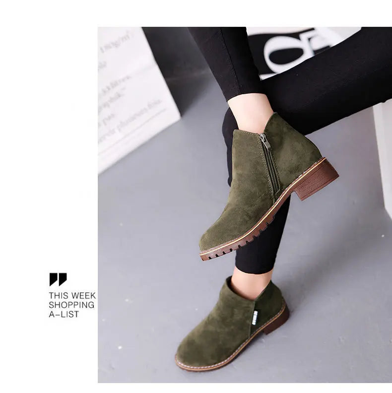 Shoes Women 2022 Fashion Thick Sole Ankle Boots Comfortable Plus Size Snow Boots for Women Female Platform Boots Botas De Mujer - Belvar