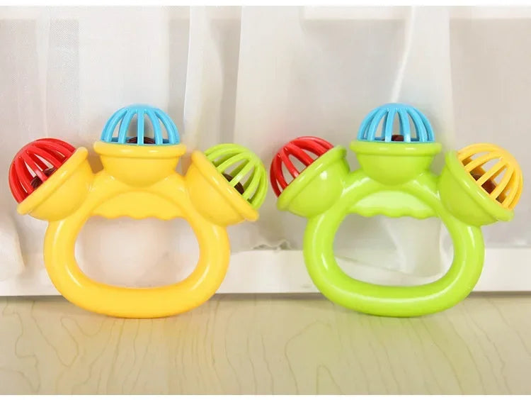 1/4PCS Newborn Hand Rattle Ball Baby Toys Grasping Hand Bell Sensory Toys Kids Safety Materials Toys for Baby Children Best Gift