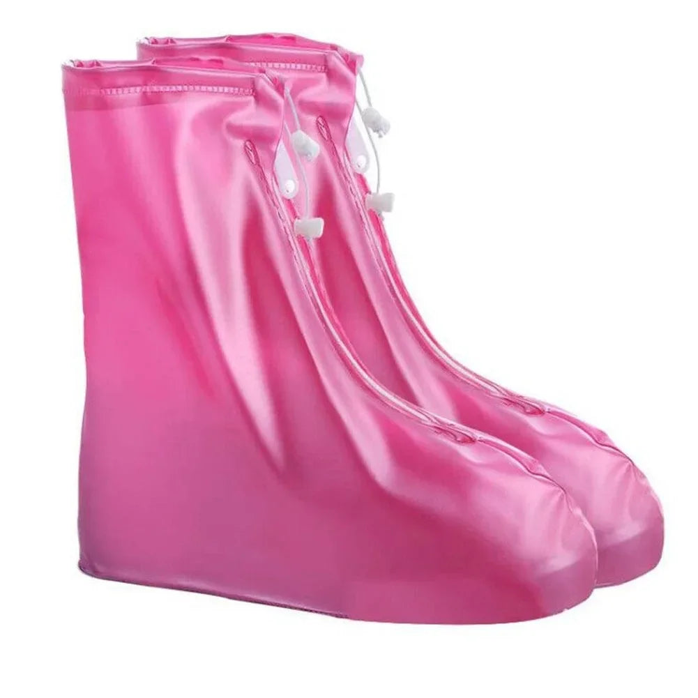 Shoes Cover Rain Waterproof Quality Thick Shoes Protectors Rain Boots PVC Non-Slip Rainy Shoe Cover Adult Kids Water proof shoes