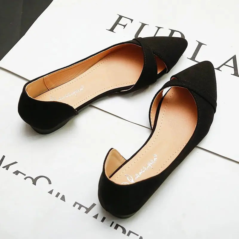 Shoes for Women Evening Woman Flats Pointed Toe Pink Slip-on Popular Elegant and Fashionable Summer 2024 High Quality Fashion 39 - Belvar