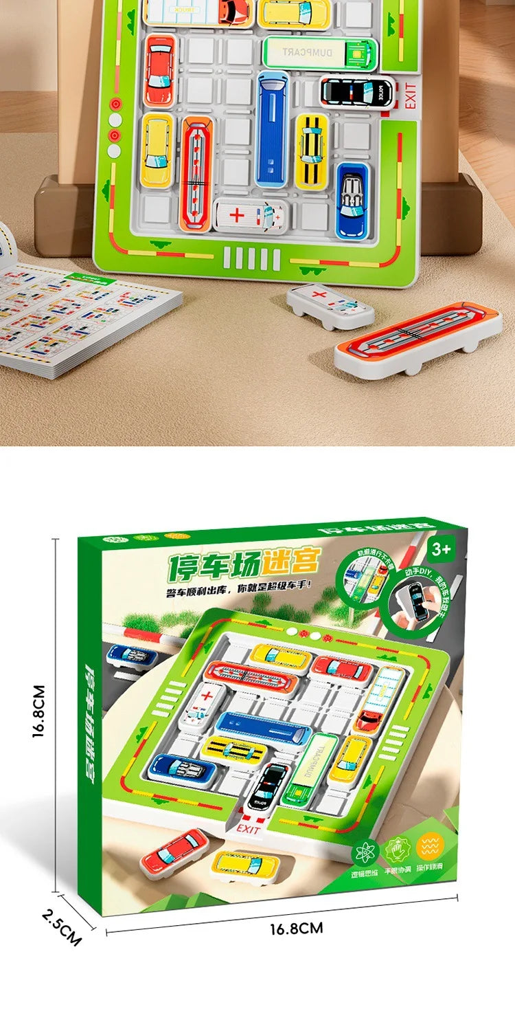 Training for children's thinking on moving cars out of storage, overcoming challenges and breaking through with small cars