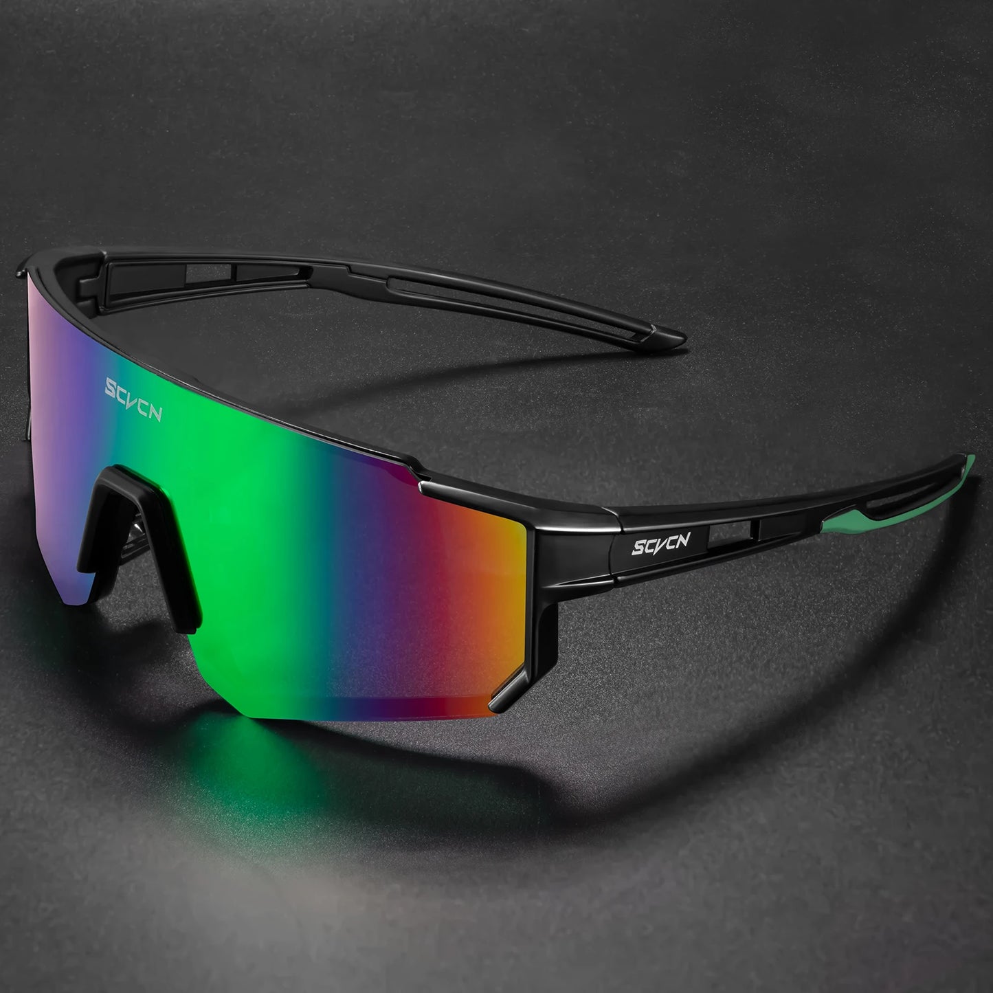 SCVCN Sunglasses for Men Sport Cycling Glasses Bike Mountain Bicycle Hiking Camping Golf UV400 Protection Glasses Women Baseball