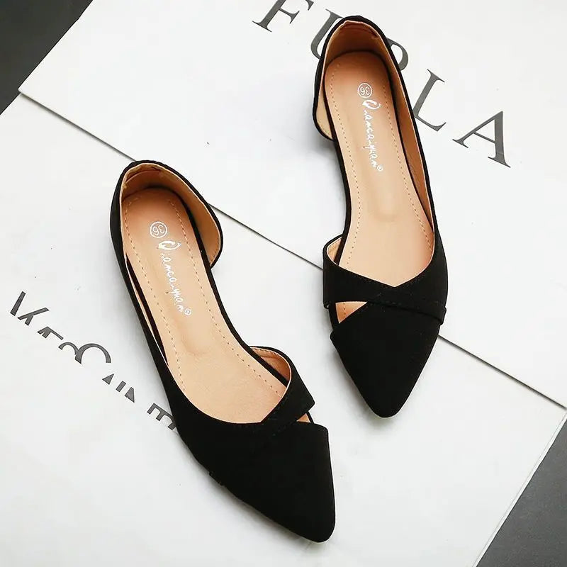 Shoes for Women Evening Woman Flats Pointed Toe Pink Slip-on Popular Elegant and Fashionable Summer 2024 High Quality Fashion 39 - Belvar