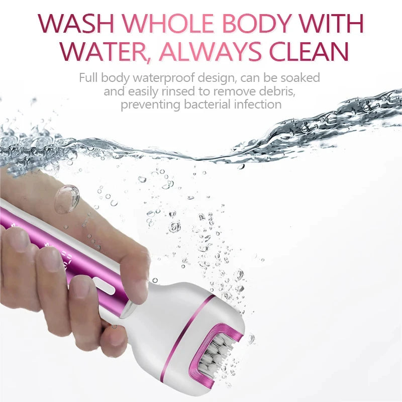 3in1 Rechargeable Women Epilator For Face Body Electric Shaver Female Hair Removal Bikini Trimmer Leg Lady Shaver Callus Remover