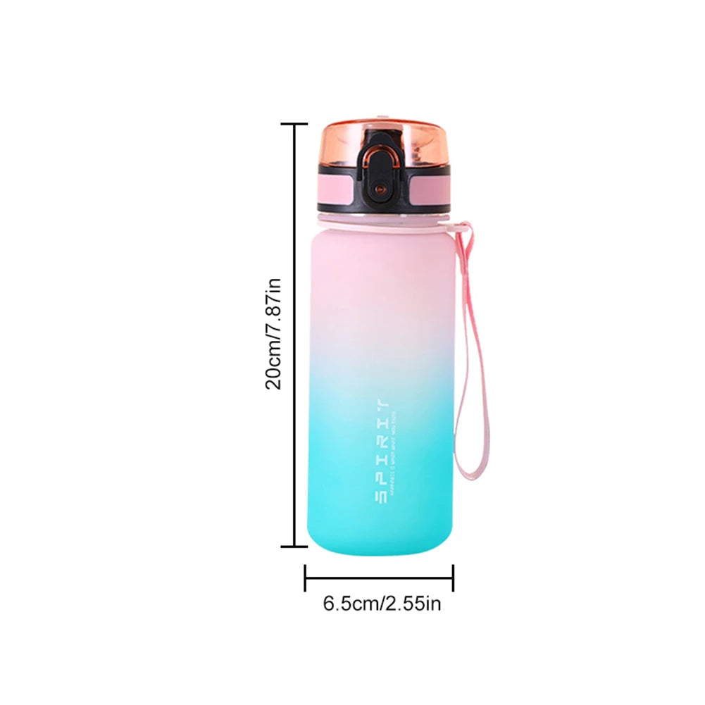 0.5L/0.75L/1L Sports Water Bottle High Capacity Plastic Fitness Portable Leakproof Drinking Bottle Camping Hiking Sports Cups