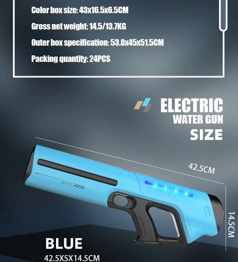 The Bestselling Children's Toy Electric Water Gun Can Spray Water Continuously Automatically Suck Up Water And Has a Long Range