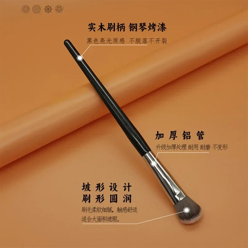 1pc 101 Contoured Foundation Makeup brushes Angled Liquid Base Concealer Make up brushes Red wood handle cosmetic tools 506