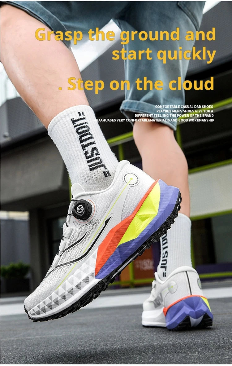 Steel-toed shoesMen's Running Shoes Fashionable Casual Large Size Summer Breathable Mesh Surface Wear Resistant Lightweight Spor - Belvar