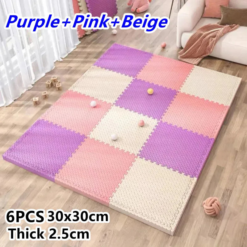 Tatame Gym for Babies Play Mat Activities Mat for Baby Mat 6PCS Game Mats Playroom Mat Play Mats Floor Noise Mat Puzzle Mat