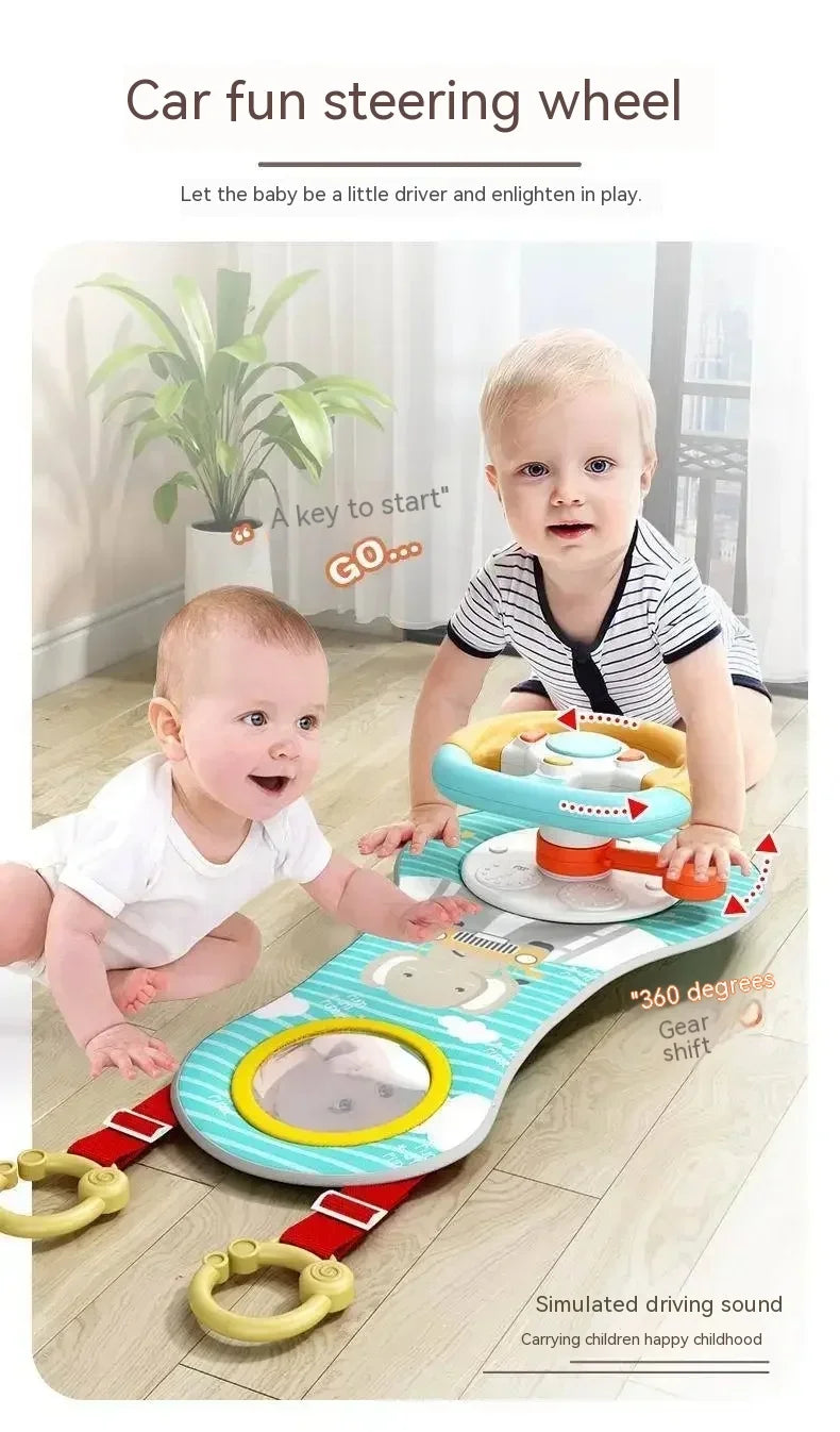 Steering Wheel Car Toys Rear Kids Simulates Driving Seat Baby Car Comfort