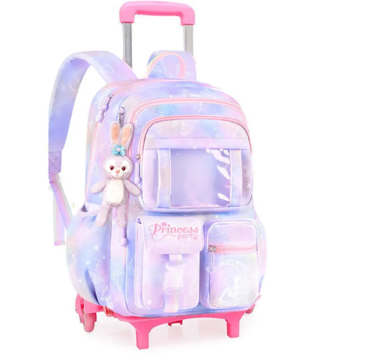 School Rolling backpack Bags school wheeled backpack for girls kids School trolley bag for girls school bag wheels for girls