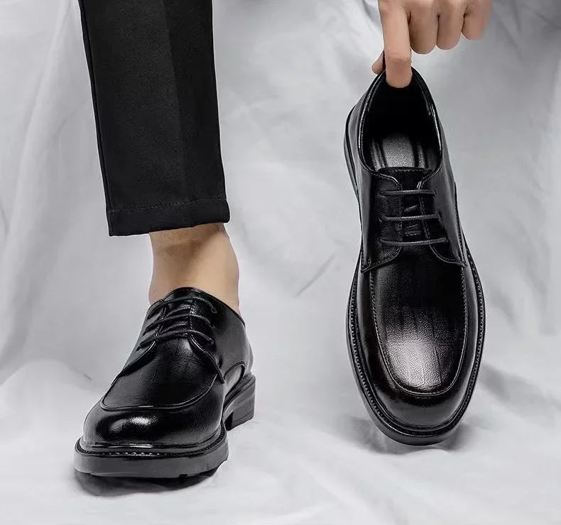 Social Shoe for Men New Dress Shoes Man Business Official 2024 Style Footwear Gentleman Cheap Liquidation Elegant and Classic 39 - Belvar