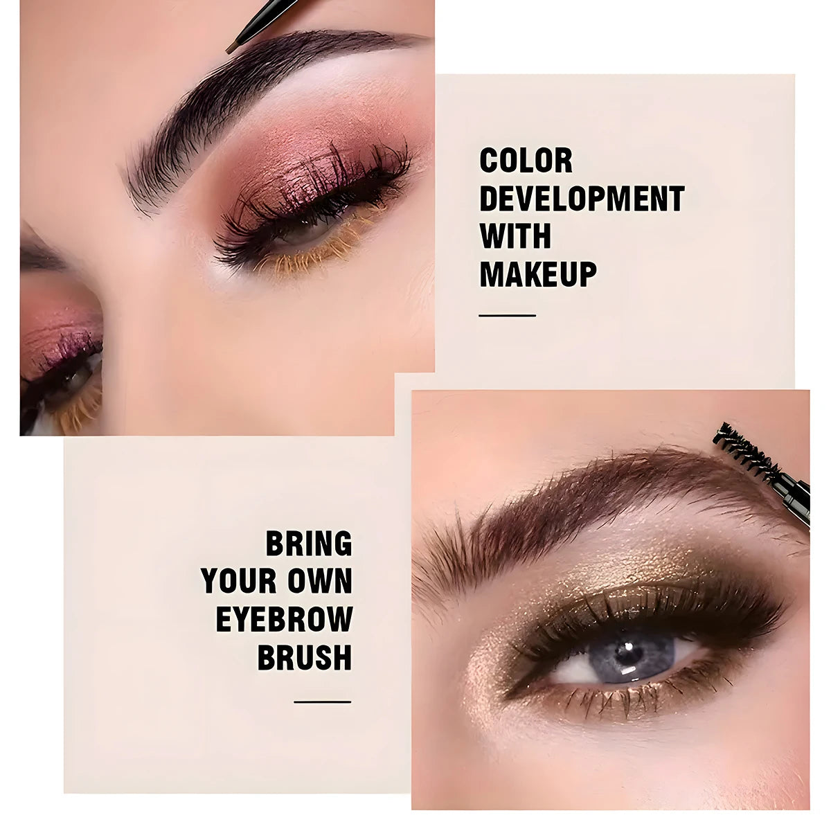 1 PCS Black chopsticks 3D eyebrow pencil waterproof and non-smudged color