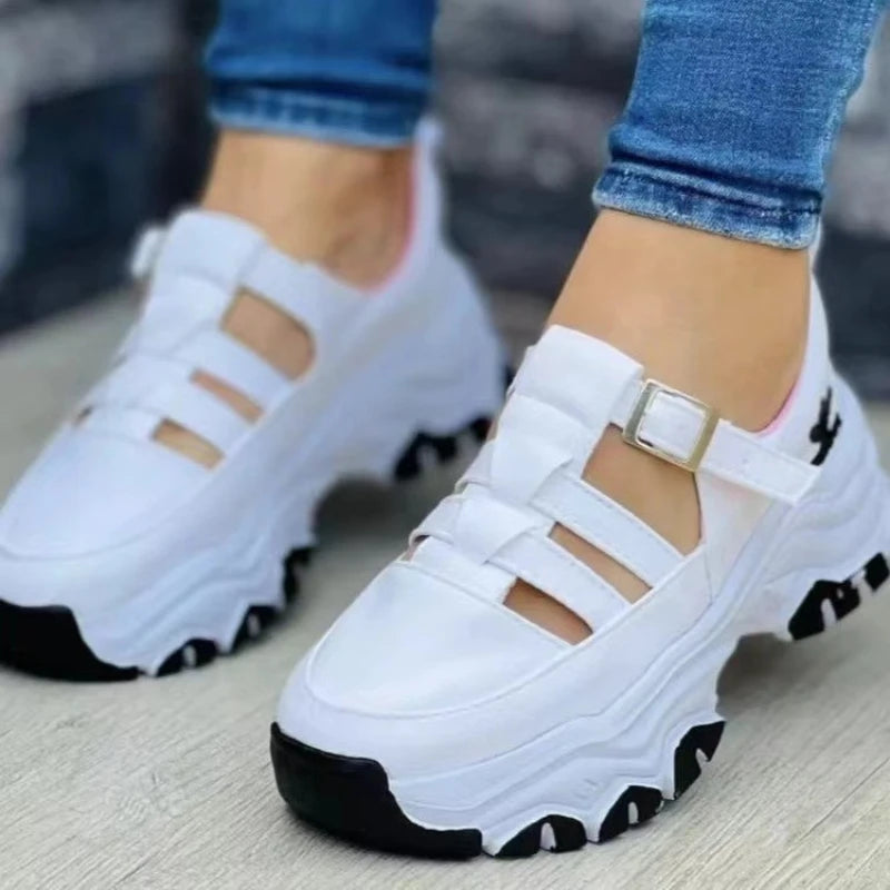 New Thick-soled Shoes Comfortable Women Sandals Fashion Womens Shoes Versatile Hollow Casual Sandals Summer Zapatos Para Mujeres - Belvar