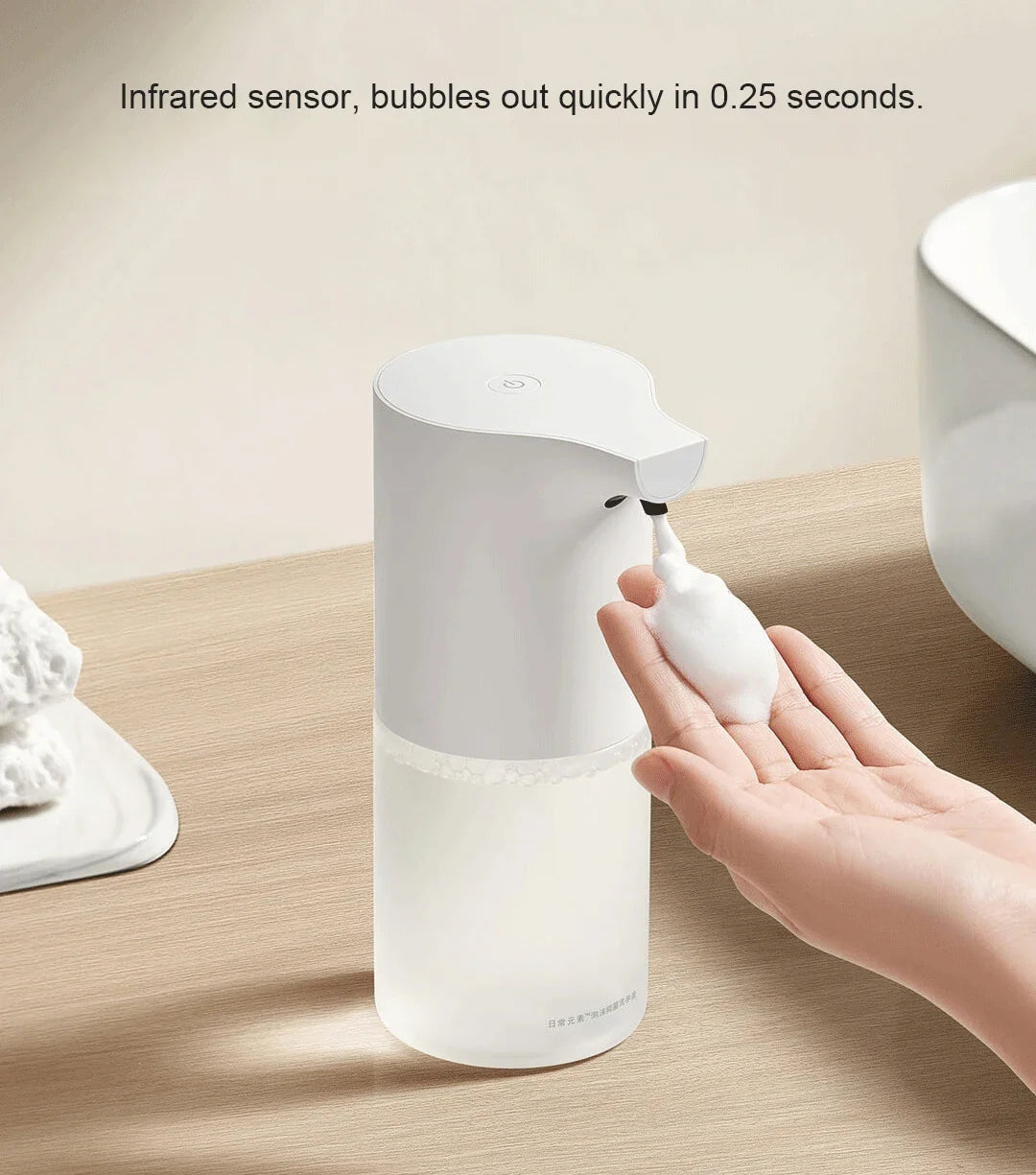XIAOMI Mijia Electric Soap Dispenser 1S USB Rechargeable Automatic Induction Hand Wash Foaming Machine Add 70% Water to Dilute