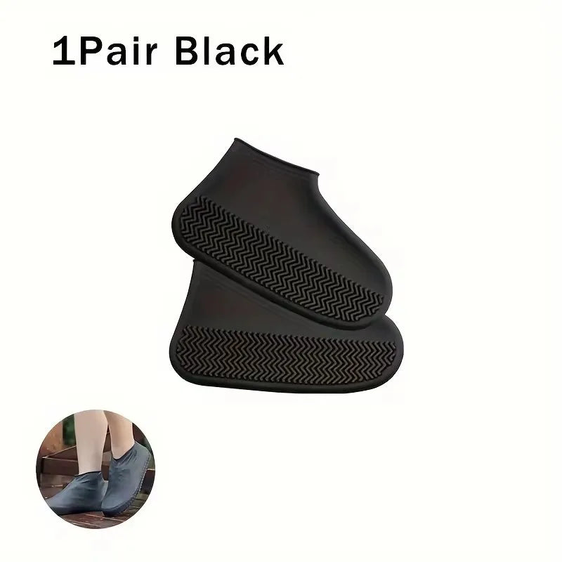 Waterproof Silicone Shoe Covers Reusable Non-Slip Wear-Resistant Rain Shoe Covers Protector Anti-Slip Boot For Outdoor Rainy Day