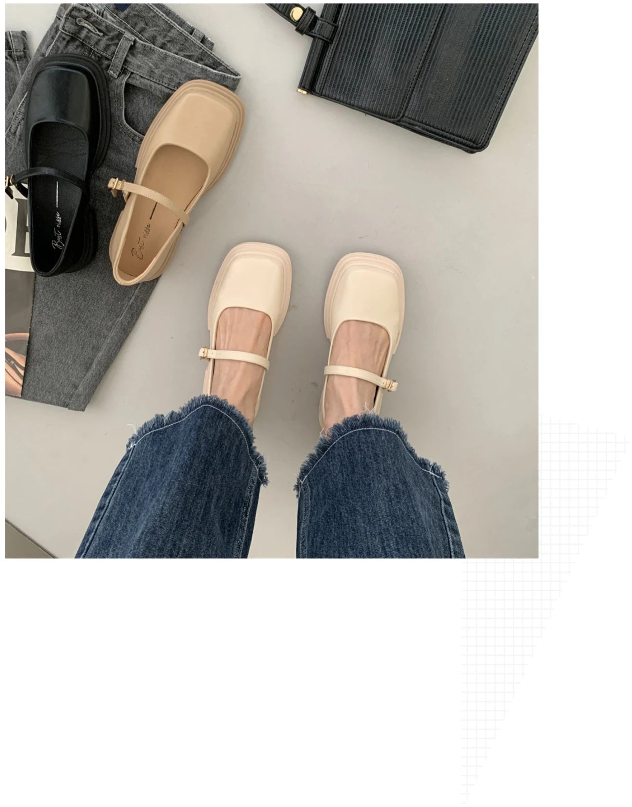 Korean Shoes Female Footwear Square Toe British Style Oxfords Women's 2025 Dress Comfortable Preppy Leather Retro Summer New Med - Belvar
