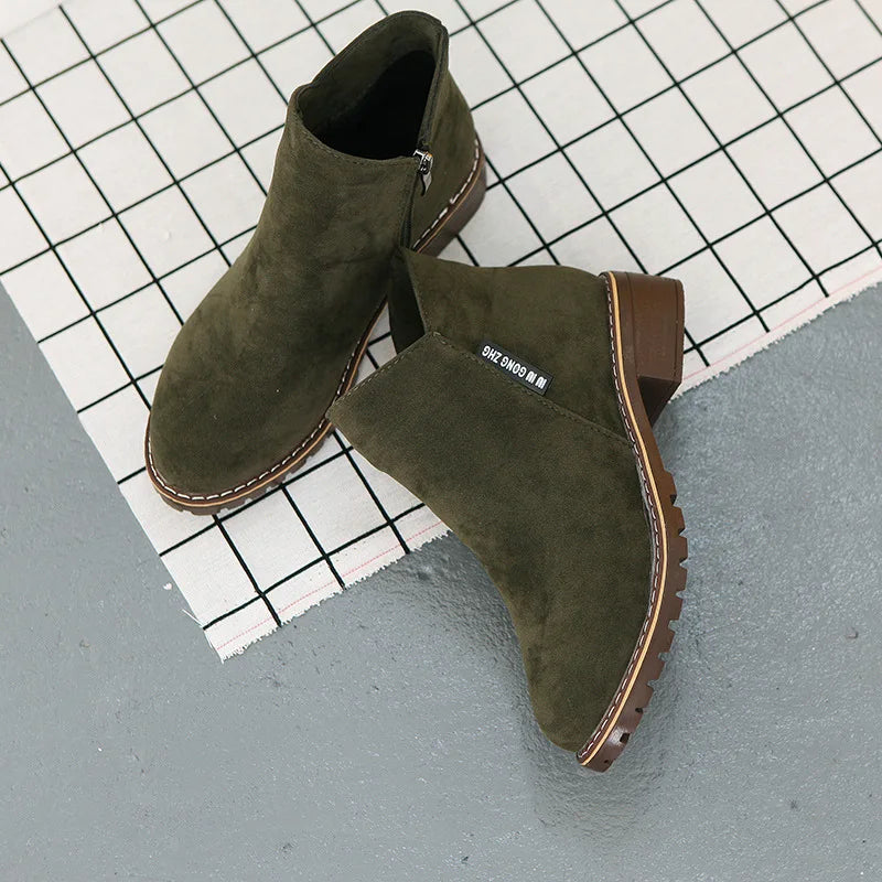 Shoes Women 2022 Fashion Thick Sole Ankle Boots Comfortable Plus Size Snow Boots for Women Female Platform Boots Botas De Mujer - Belvar