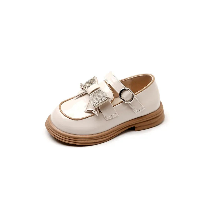 Kids Casual Shoes Children‘s Leather Shoes for Toddlers Girls Party Flats Kids Loafers Bowtie Shoes for Kids Girls Lolita Shoes - Belvar