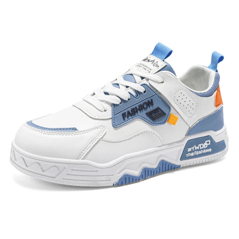 2025 Summer Fashionable Board Shoes Casual Sports Youth Thick Soled Walking Fashion Shoes Height Increasing Men's White Shoes - Belvar