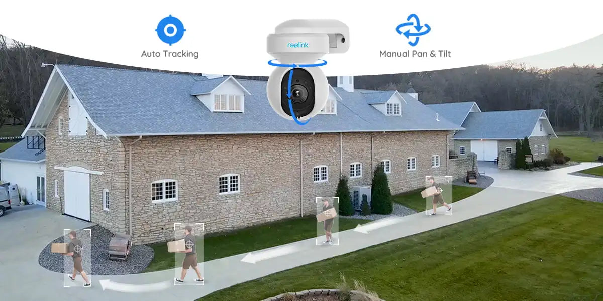 Reolink E1 Series Outdoor 8MP WiFi Camera 4K PTZ PoE Security Cam Smart AI Human Detection Auto Tracking Surveillance Camera
