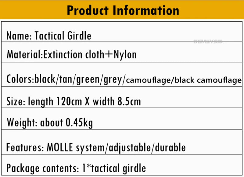 Tactical Padded Belt Airsoft CS Combat Molle Airsoft Belts Duty Paintball Waist Belt War Game Hunting Accessories