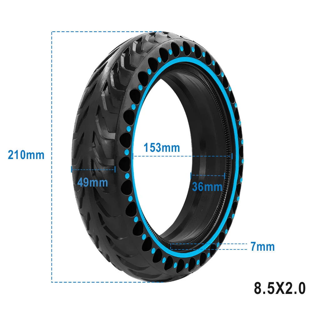 Solid Rubber Tyres 8 1/2 for xiaomi M365 pro 2 1S Electric Scooters Puncture-proof Tyres 8.5 Inch 8.5" Wheels Hard Rubber Tyres