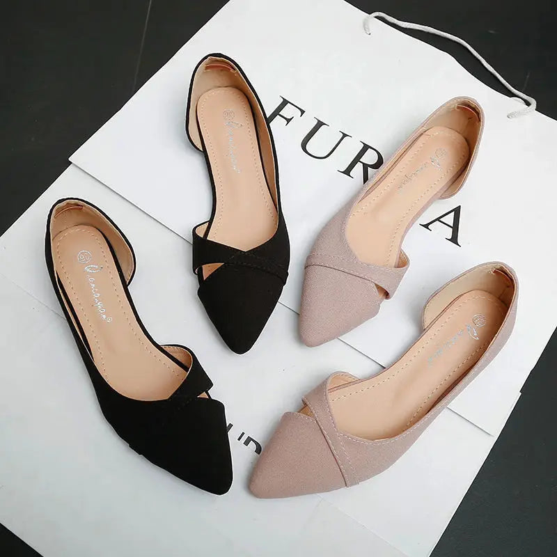 Shoes for Women Evening Woman Flats Pointed Toe Pink Slip-on Popular Elegant and Fashionable Summer 2024 High Quality Fashion 39 - Belvar