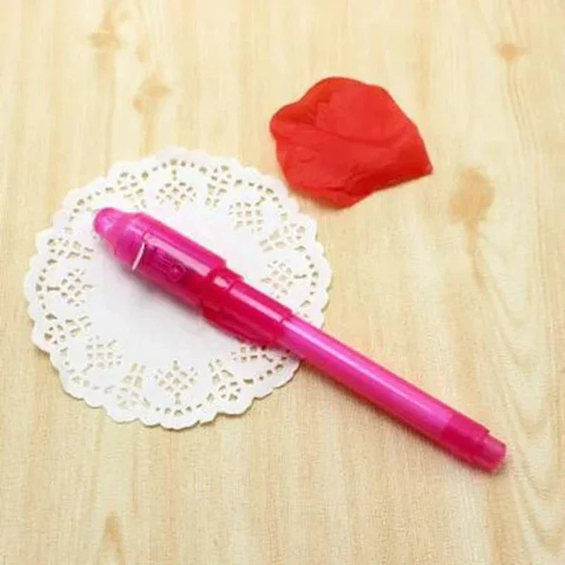 1/4 Pcs Invisible Ink Pen Spy Pen with UV Light Magic Marker for Secret Message Treasure Box Prizes Kids Party Favors Toys Gift