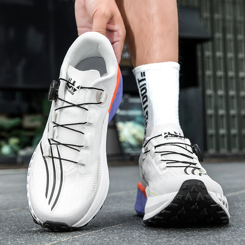 Steel-toed shoesMen's Running Shoes Fashionable Casual Large Size Summer Breathable Mesh Surface Wear Resistant Lightweight Spor - Belvar