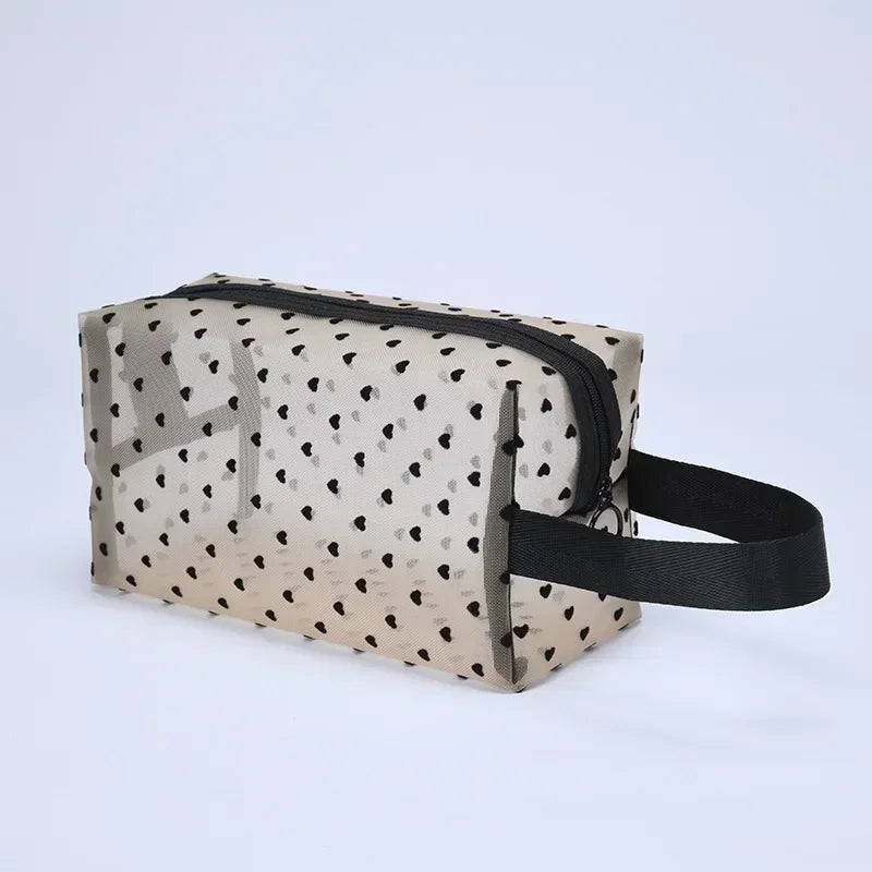 Women Lipstick Makeup Bags Small Large Mesh Transparent Cosmetic Bag Organizer for Cosmetics Storage Pencil Cases Neceser Pouch