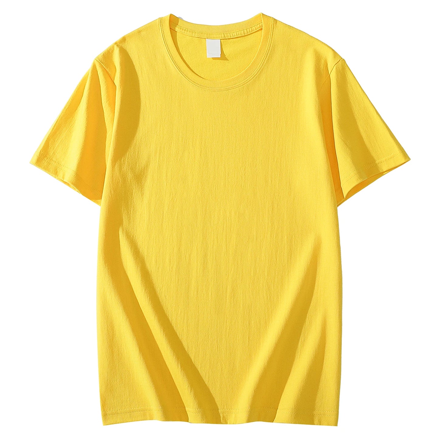 Solid Color T-shirt 8 Colors 2023 New Short Sleeve Men's/Women's Heavy Pound 220g Cotton White Crewneck Loose Top S-4XL