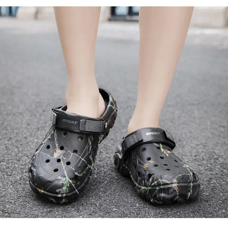 2025Men Slippers High Quality Classic Outdoor Anti-Slip Garden Shoes Lightweight Fashion Casual Sandals Sandals for Men Platform - Belvar