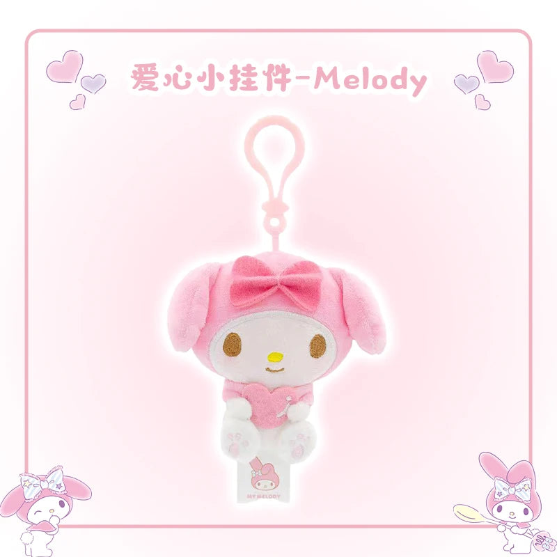 14CM Sanrio Pendant Kuromi Melody KT Cogimyun Cinnamoroll Pochacco Backpack Cute Decoration Holiday Gifts for Boys and Girls