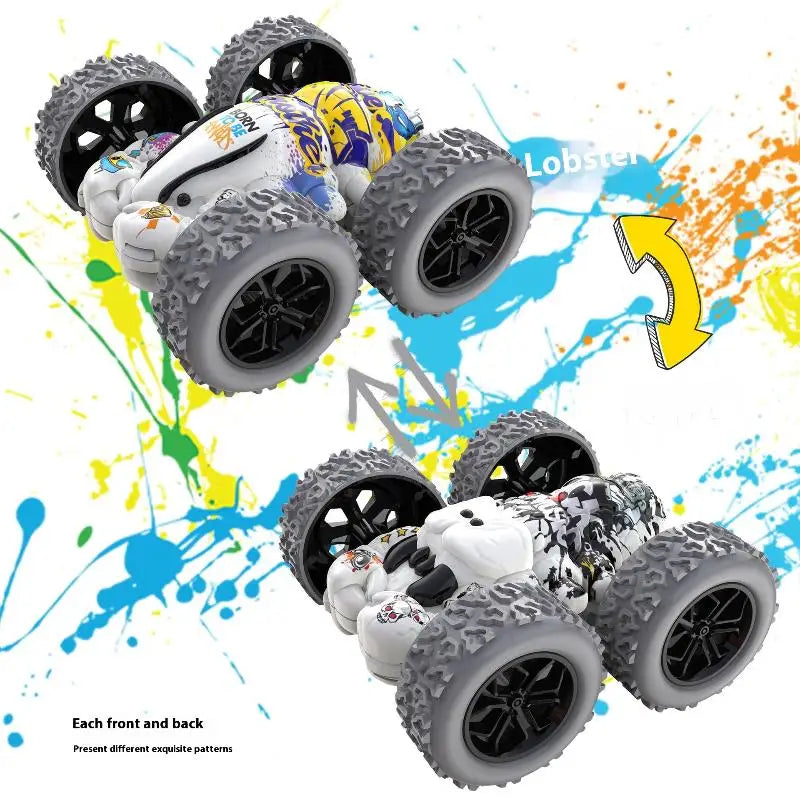 1 Piece Fun Double-sided Car Inertial Safety Anti-Collision Anti-fall Model Children's Toy Car Sliding Off-road Vehicle