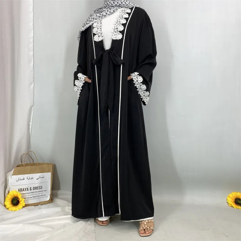 2025 Luxury Dubai Abaya Dress for Muslim Women Ramadan Eid Nida Arabia Holiday dress Jalabiya Clothing Islamic Modest Long Robe