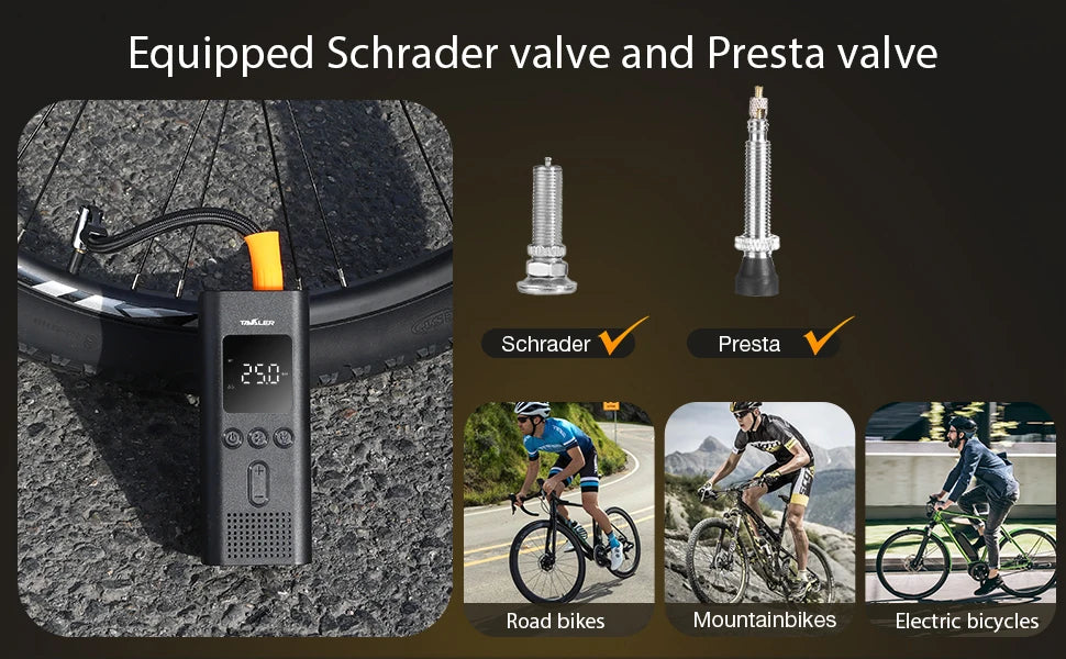 Wireless Air Pump 150psi Portable Electric Tire Inflator For Car Bicycle Motorcycle Air Compressor Injector Bike Accessories