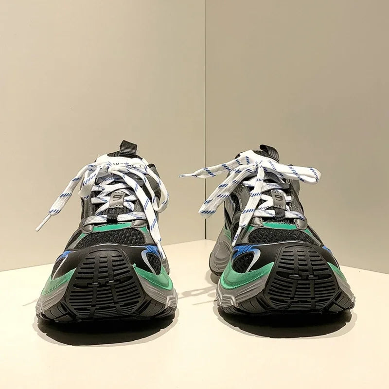 Shoes for Men Male Sneakers Couples Outdoor Sports Casual Women Shoes Man Vulcanized Genuine Leather Walking Platform Men Shoes - Belvar