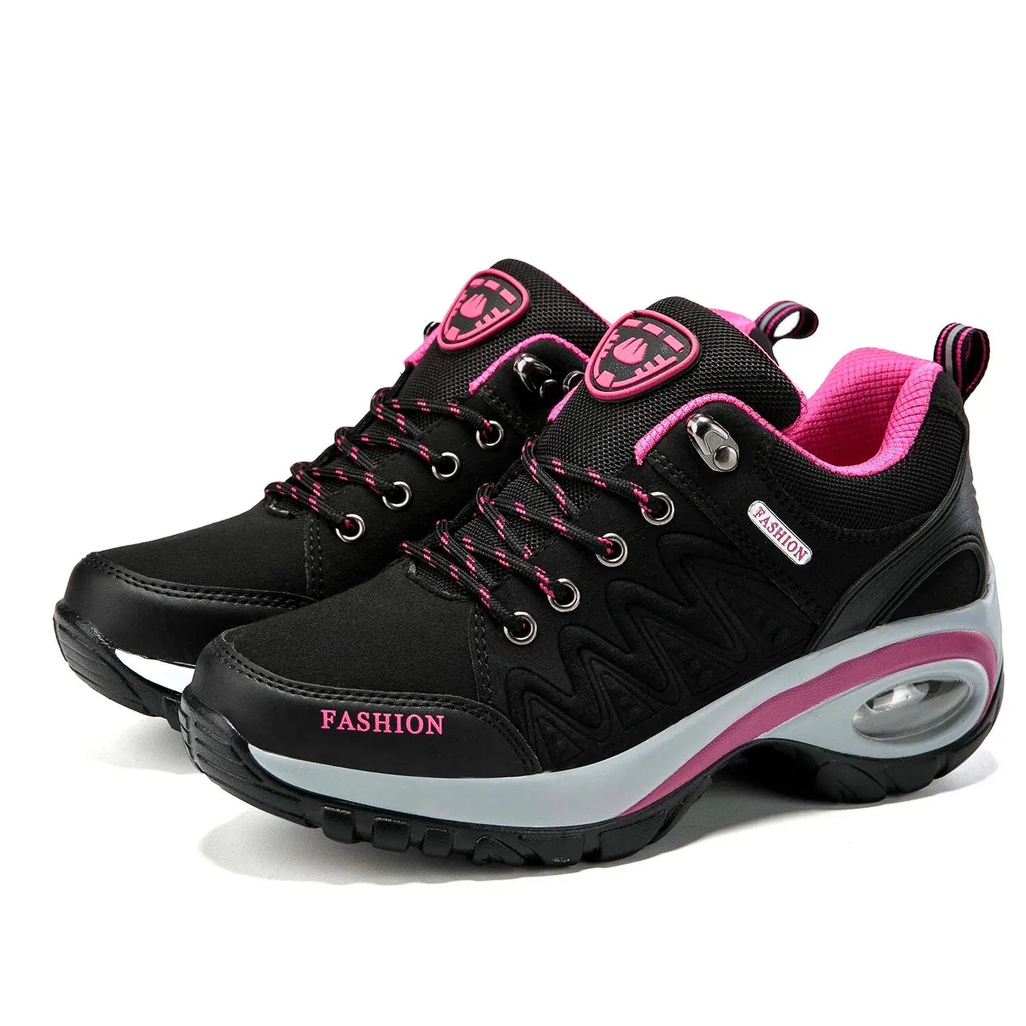 Ladies Sneakers Comfortable Breathable Platform Shoes Fashion Lace Up Female Casual Shoes for Women Outdoor Short Boots - Belvar