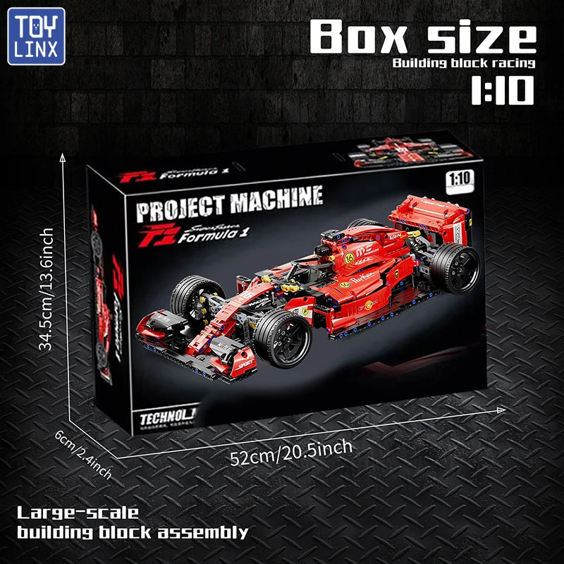 ToylinX F1 RC Race Cars Building Sets MOC Remote Control Building Blocks Car Cool Collectible Model Car Kits Toys Christmas Gift