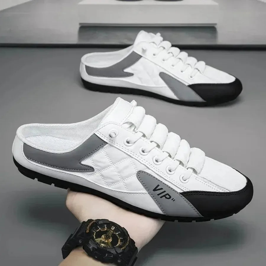 2025 Summer Slippers for Men Trendy Men's Flat Bottom Casual Shoes Soft Sole Support Shoes Men's Sneakers Zapatos De Hombre - Belvar