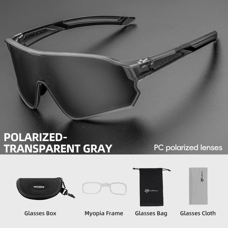 ROCKBROS Bike Glasses Polarized / Photochromic UV400 Sun Protection Sports Eyewear Bicycle Sunglasses MTB Road Cycling Glasses