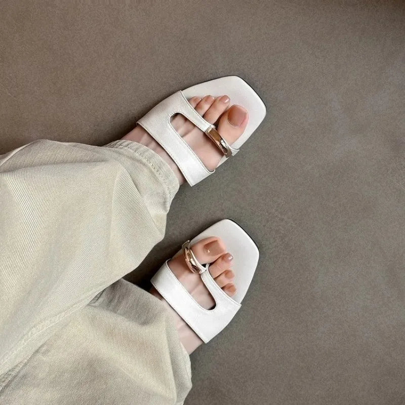 Women Slippers Casual Anti-slip Designer Comfortable Outdoor Sandals Fashion Elegant Flat Shoes Summer New Slides Women Slippers - Belvar