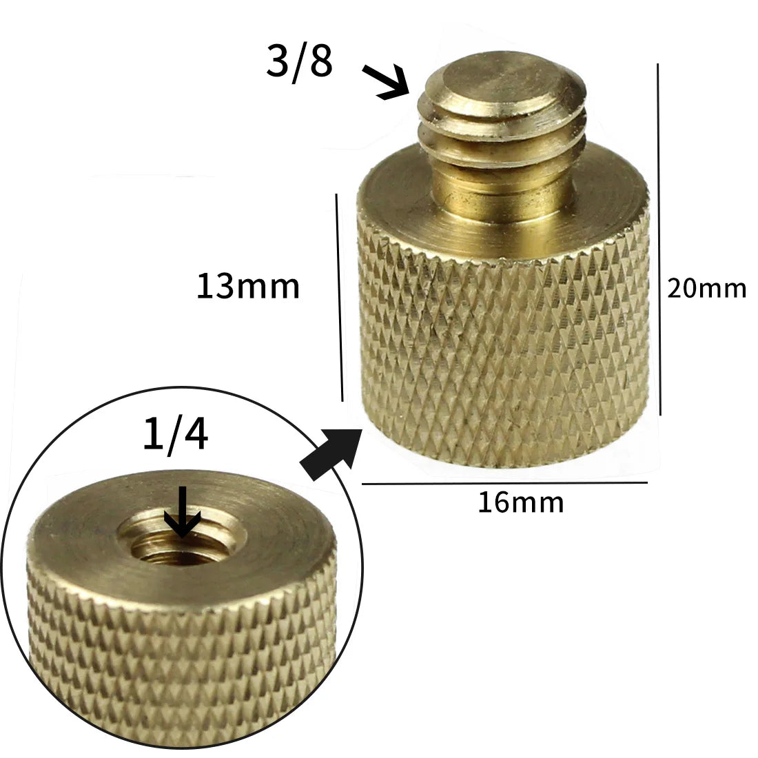 1/4 3/8 5/8"-27 M6 M5 M4 M10 Screw Converter Adapter Male Female for Tripod Microphone Flash Lights Projector SLR Camera Mount