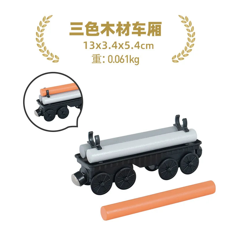 Variety Of Optional Track Magnetic Cars Multi-Purpose Vehicles Compatible Brand Wooden Scene Track Car Toys Children's Gifts W09