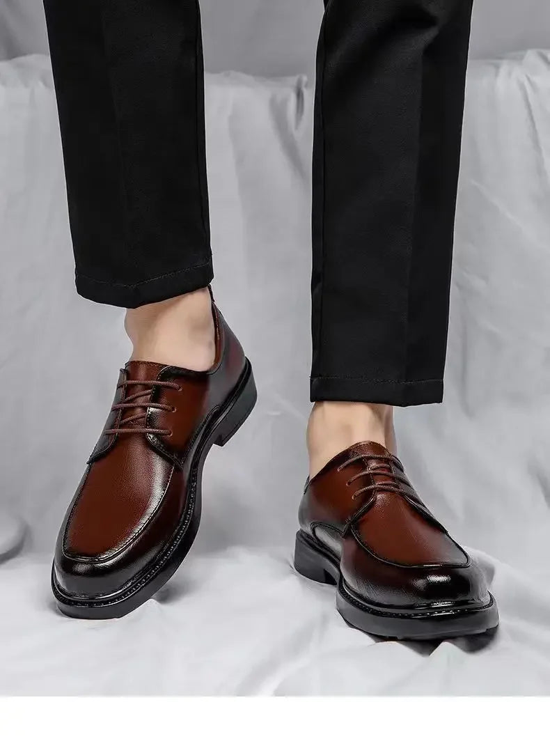 Social Shoe for Men New Dress Shoes Man Business Official 2024 Style Footwear Gentleman Cheap Liquidation Elegant and Classic 39 - Belvar