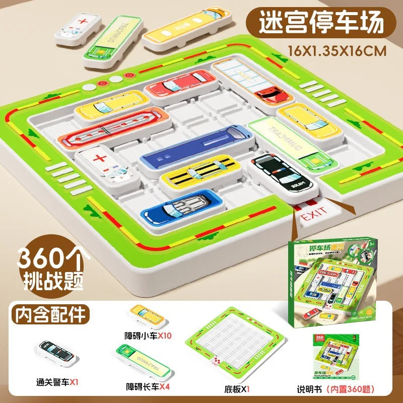 Training for children's thinking on moving cars out of storage, overcoming challenges and breaking through with small cars
